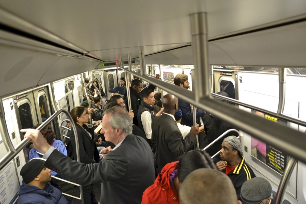 Utrinki s podzemnih železnic NYC