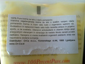 Vegetarijanska krema brez svinjarije? Ne, ni hrana :P Big FAIL!