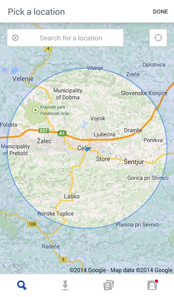Na novo odkrit Foursquare  – android app#26
